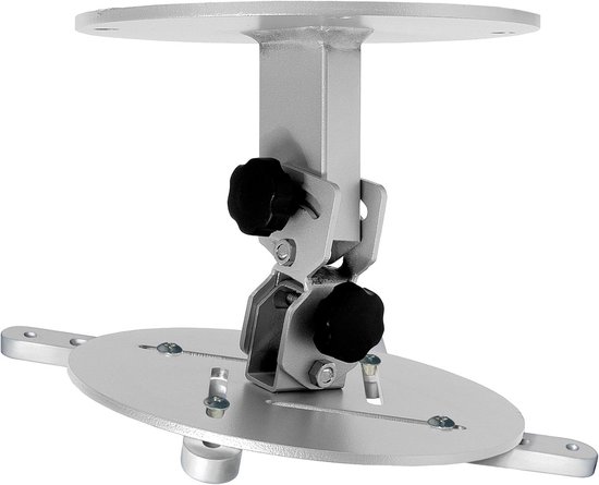 Projector beugel plafondhouder universeel 15kg draagkracht 14,5cm afstand zilver voor thuisbioscoop
