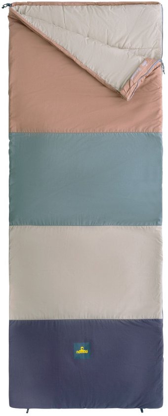 NOMAD® Blazer Multicolour Slaapzak | Linkssluitend | Mocha | Katoen | Gevoerde tochtstrook
