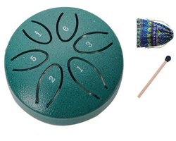 Regendrum - Outdoor - Waterdicht Tuininstrument - 6 Noten - 7,6 cm - Tuin Zwart