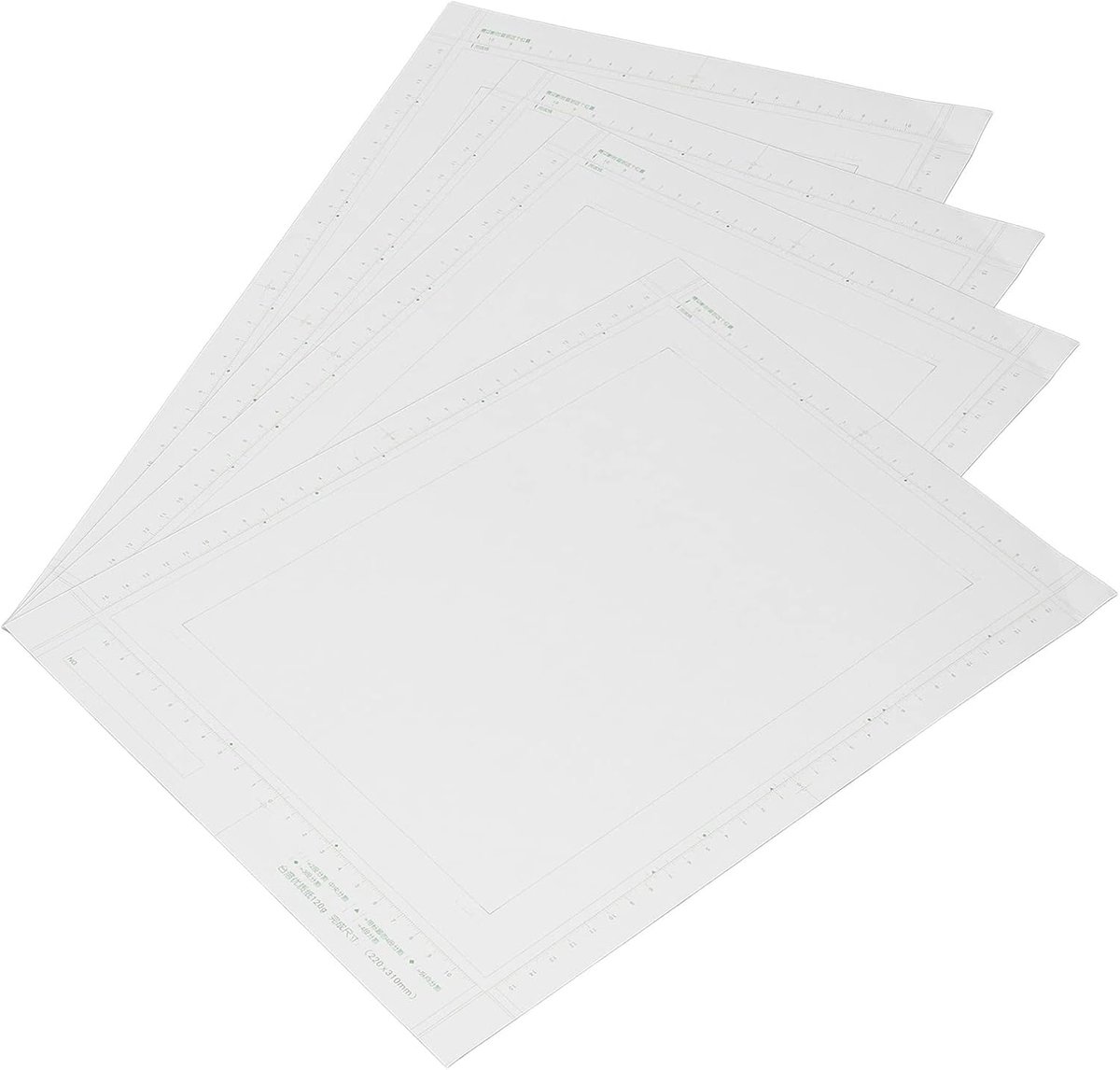 Manga Tekenpapier - Glad Papier - Strip Productie - Schaal voor Positionering - B4 Formaat