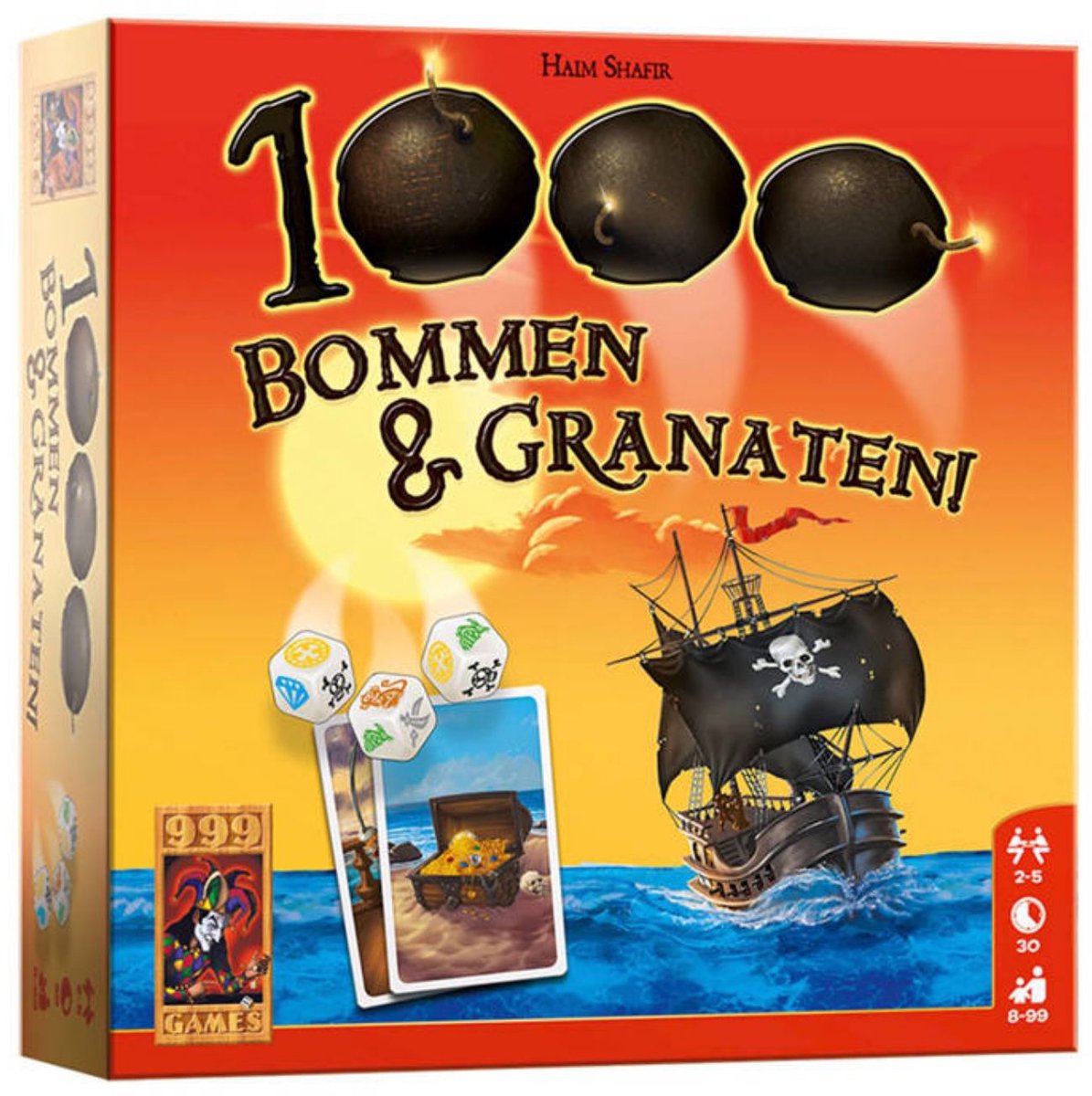 999 Games - 1000 Bommen & Granaten! - Dobbelspel - Nieuwe versie met speciale kaarten! - Kinderspel - Gezelschapsspel - Familiespel - Klein cadeautje — afbeelding 6