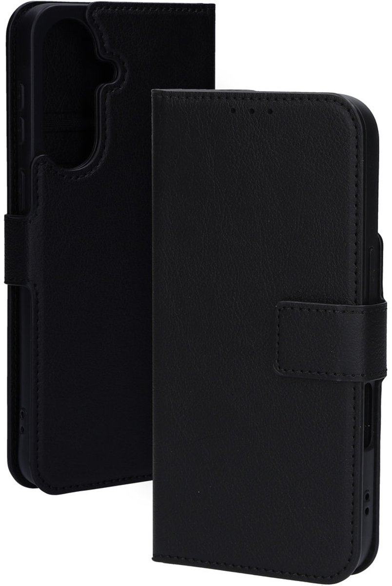 Mobiparts hoesje geschikt voor Samsung Galaxy A37 - Wallet/Boekhoesje - Eco Leer - Magneet Sluiting - Opberg vakken - Zwart