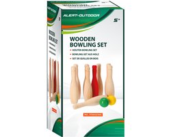 Alert Outdoor Houten Bowling Set