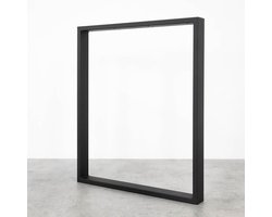 SEART GROUP Kwadro Basic - Tafelonderdeel - 60x71 cm - Zwart - Stalen Kleur