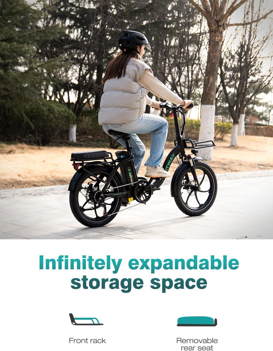 Hitway BK6SL1 - Opvouwbare Fat Tire E-Bike thumbnail 4