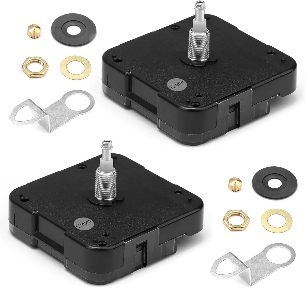 Klok Bewegingsset - Uurwerk Vervanging - Wandklok Reparatie - Hoog Koppel Motor - Schacht 23mm Draad 12mm