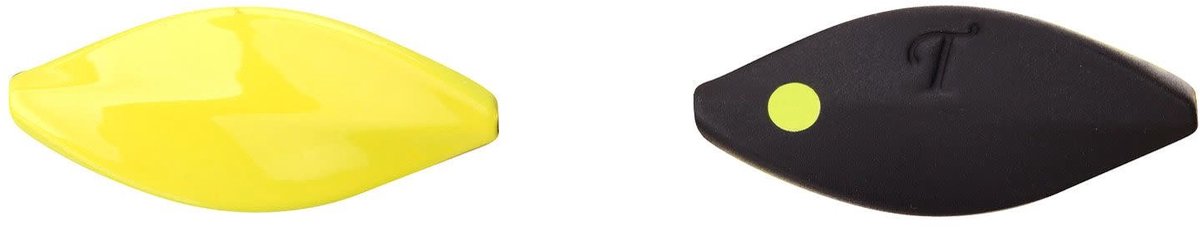 Trout Master Incy Inline Spin Spoon 3g - Kleur : Black Yellow