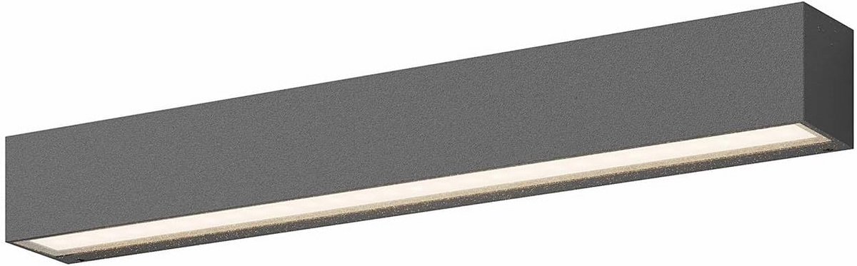 LED Buitenlamp - Wandlamp Modern - Terras Verlichting - Energiezuinig Ontwerp - 6x50x6 cm - Antraciet