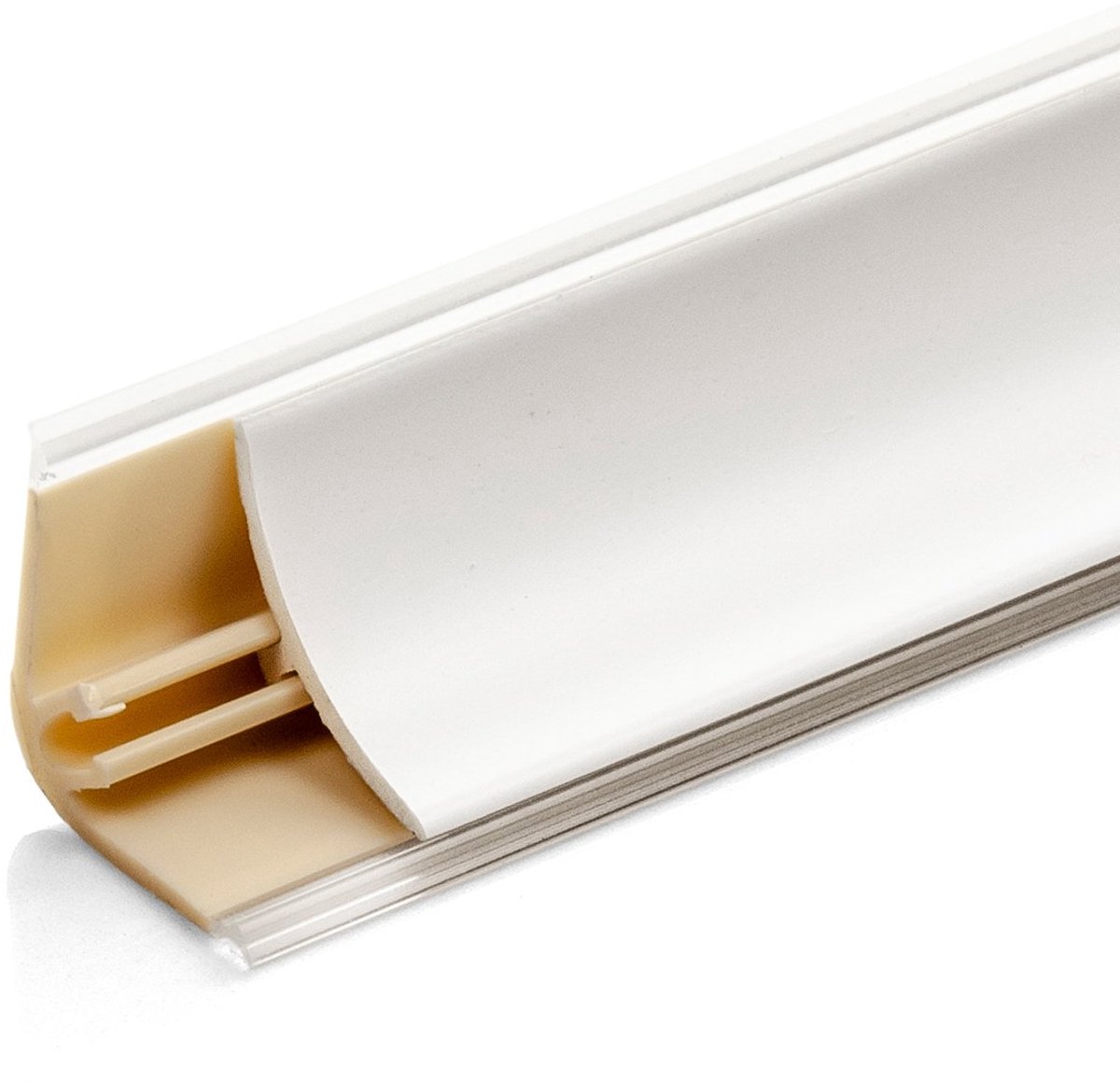 DQ-PP 3 m HOEKLIJST - Mat Wit - 13 x 13 mm - PVC - Keukenlijst, Werkblad Afwerkingslijst, Keukenafwerkingslijst, Wandafwerkingslijst, Tafelbladlijsten