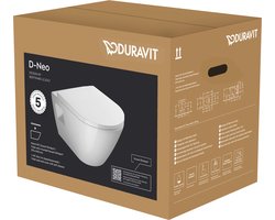 Duravit D-Neo wandclosetpack 37x54x40cm wit glans