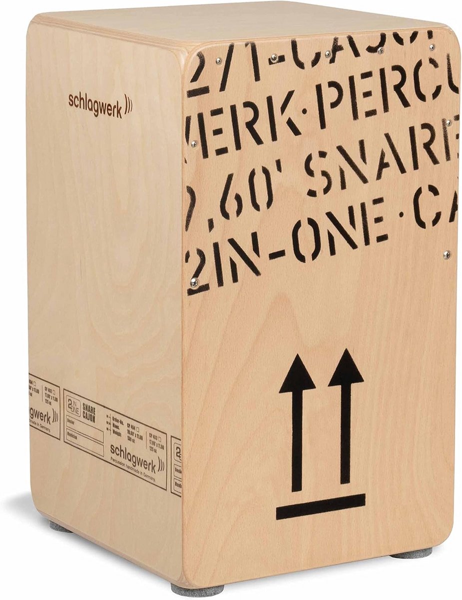 Houten Trommel - Percussie Instrument - Muziek Maken - Handgemaakt Vakmanschap - H 49cm