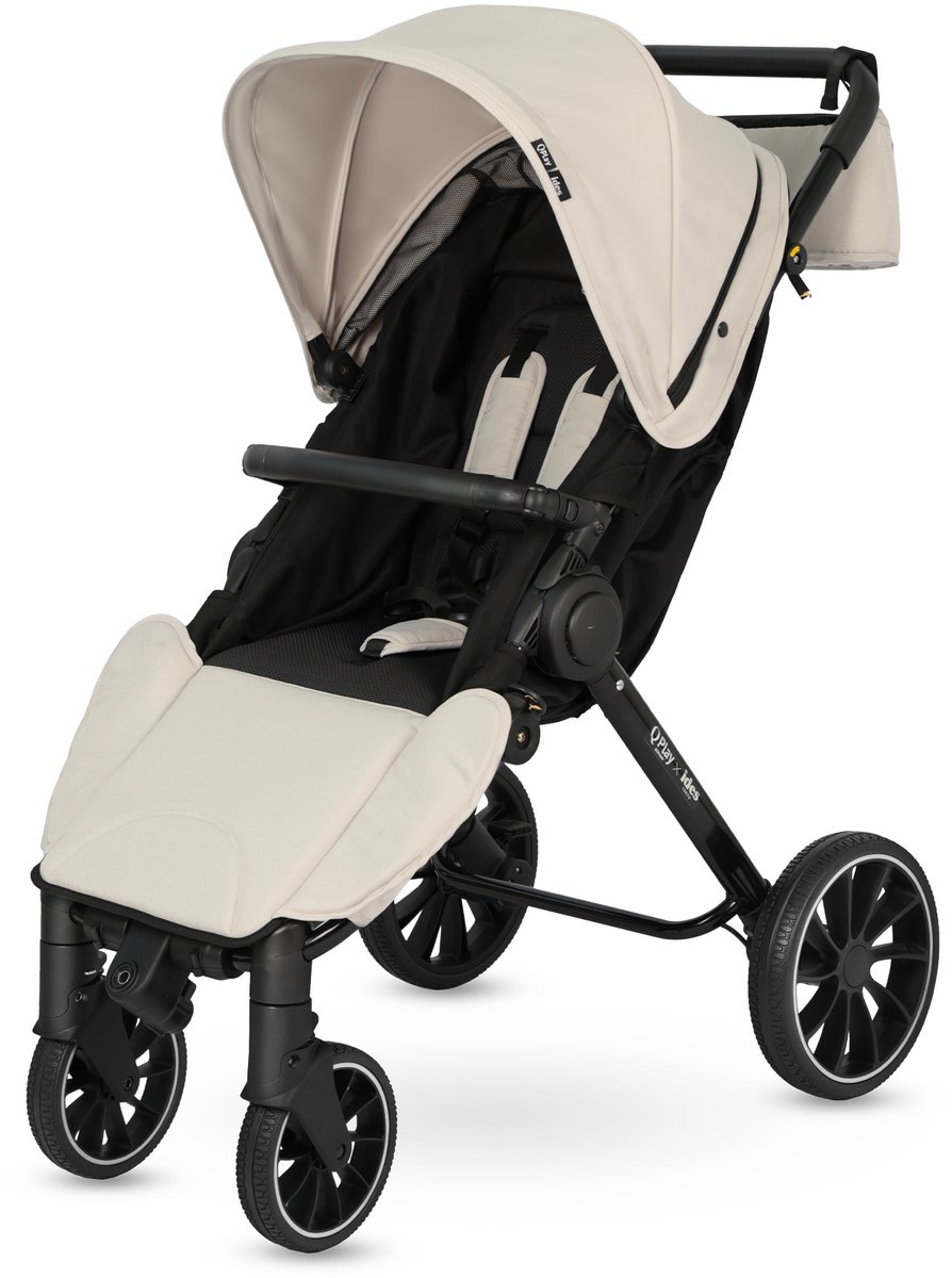 Qplay Go Cargo - Opvouwbare Kinderwagen & Bolderkar - Beige