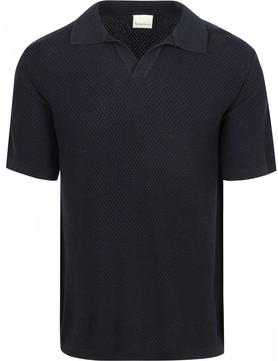 KnowledgeCotton Apparel Polo Knitted Donkerblauw (navy) - Casual T-shirts