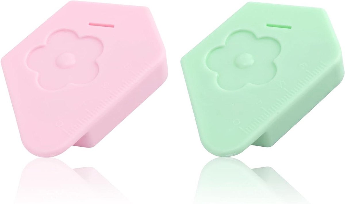 2 Stuks Magnetische Naadgeleider voor Naaimachine met Schaal en Polygoon Zoomgeleider