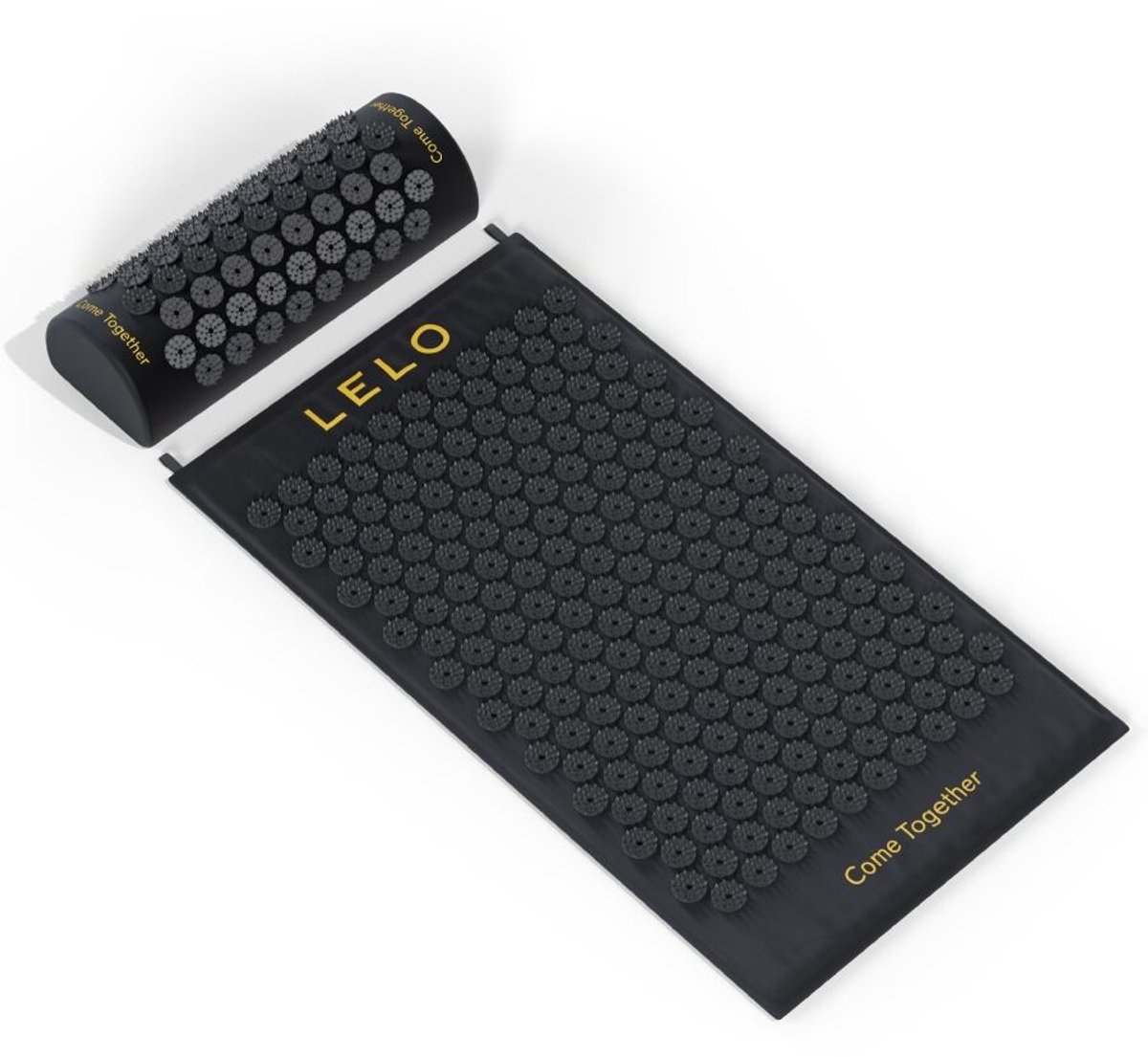 LELO Body Massage Acupressure Mat – Spijkermat met Kussen – Acupressuur – Zwart