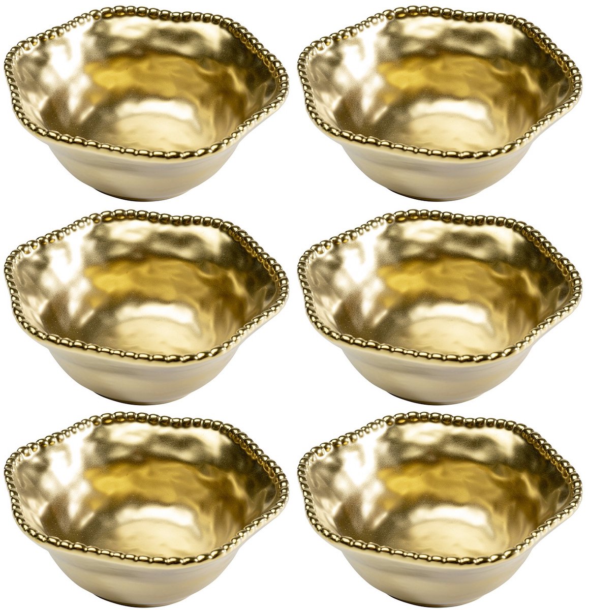 Kommen Bell goud Ø16cm (6/Set) Kare Design