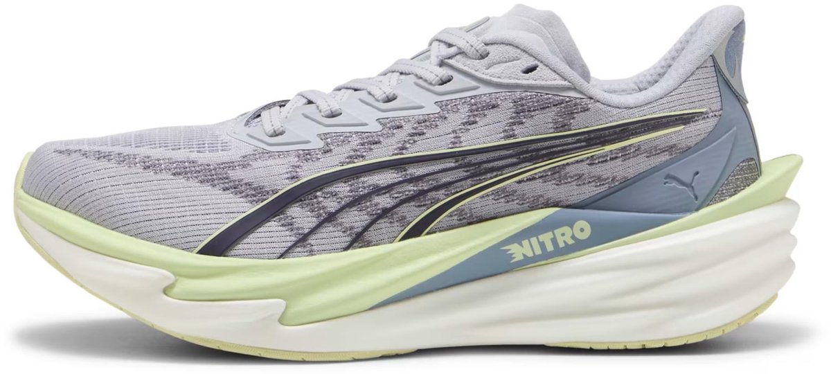 Hardloopschoenen voor dames Puma Deviate Nitro 4 Zilver
