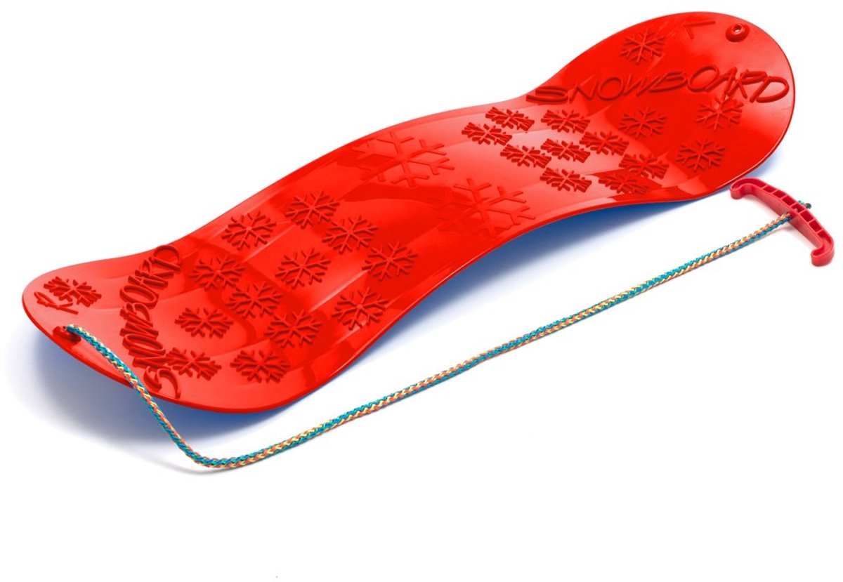 Baby Mix - Buitenspeelvoertuigaccessoire - snowboard 72 cm rood kunststof - wintersport - sneeuw - kindervoertuig - speelgoed - outdoor activiteit