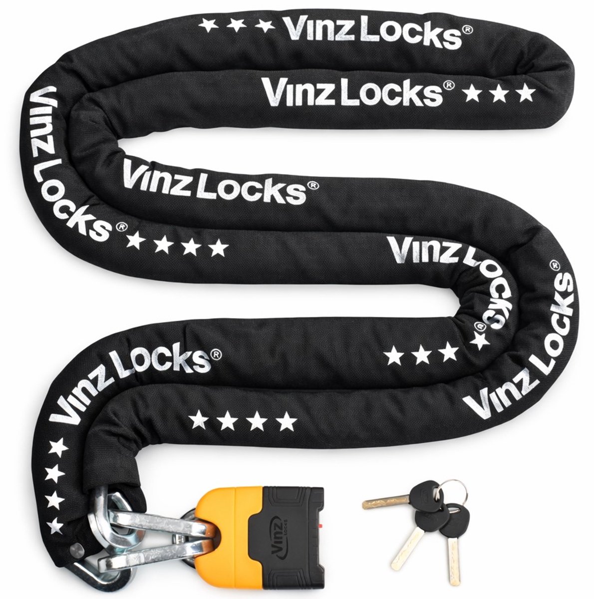VINZ Makalu ART 4 Kettingslot 3 meter lang - Gecertificeerd Bootslot, Motorslot - ART 4 slot - 300cm