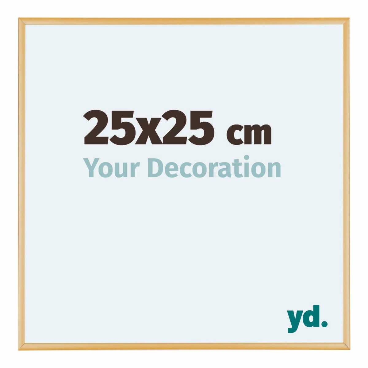 yd. Your Decoration - Fotolijst 25x25 cm - Aluminium - Goud Vintage - Kent