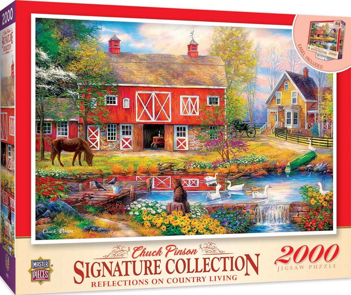 Puzzel 2000 Stukjes - Reflecties Plattelandsleven - Groot Formaat voor Volwassenen en Familie