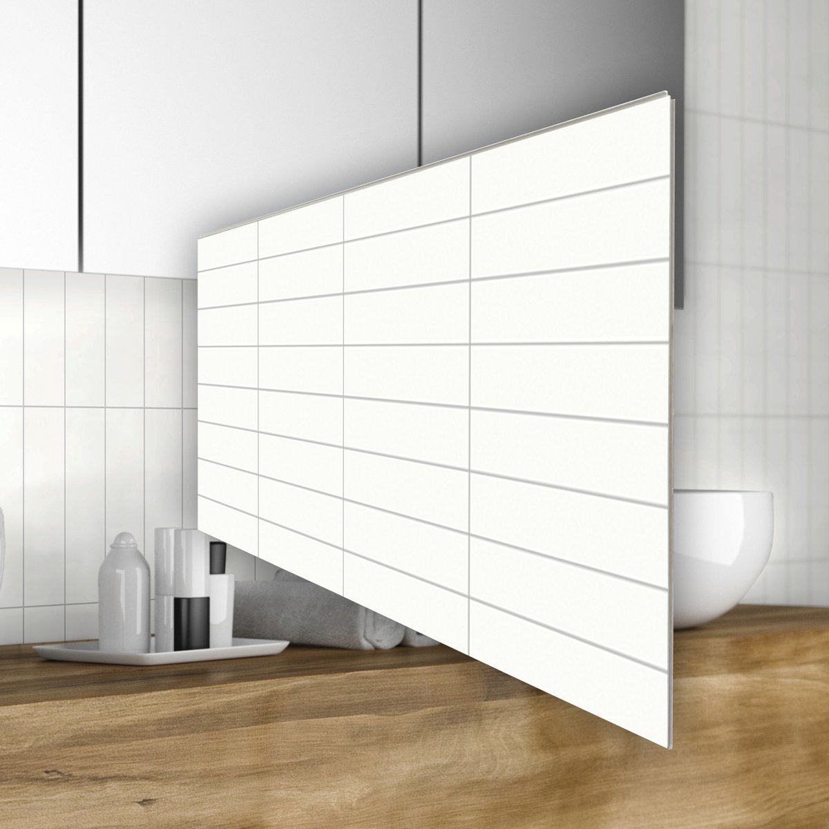 Revêt SPC Wandtegels 3,7 x 120 x 60 cm - Designer Wandtegels XL - Kunststof Wandtegel - Waterdicht, Robuust, Bedekt Oude Tegels - 3 Stuks = 2,16 m²