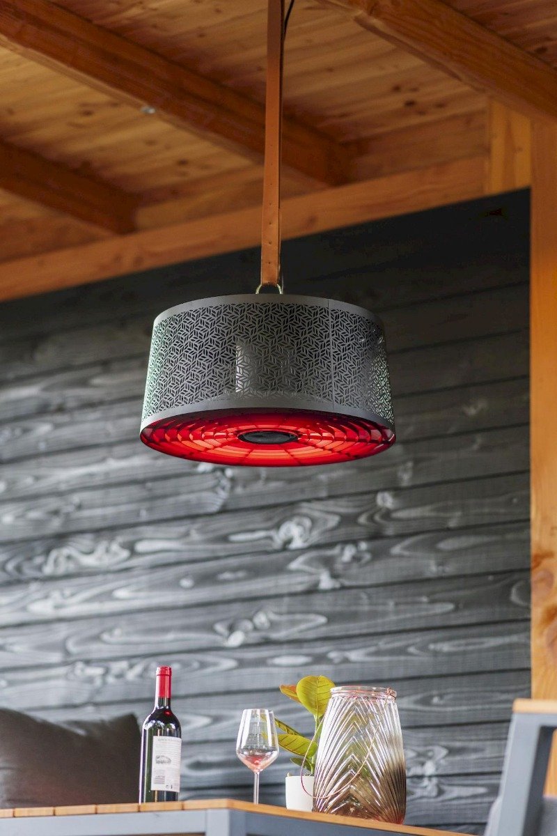 Sunred Moderna Artix Ultra 2000 W - Chauffage de terrasse suspendu - Noir
