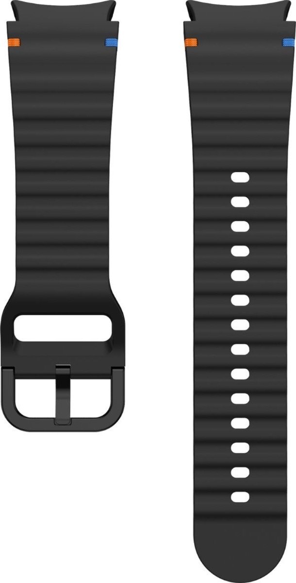 Scoby - Smartwatch bandje - Siliconen band - Horlogeband - Watch Strap - Geschikt voor Samsung Galaxy Watch 7 - 40 & 44mm - Zwart