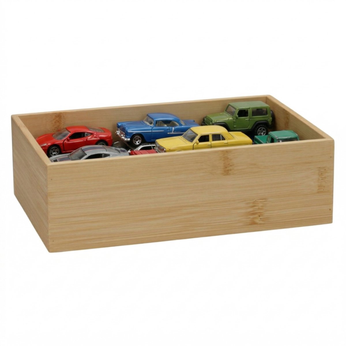5Five 5Five houten bakje - organizer - bamboe - 23 x 15 x 7 cm - kast en lade verdelers - opslag - sorteerbakje