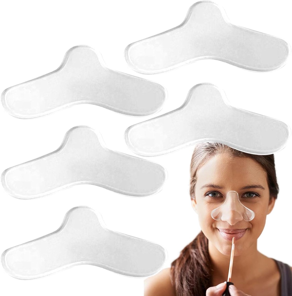 Neus Pads - Masker Accessoires - Verbeteren Slaapcomfort - Voorkomt Luchtlekkage - 10 x 35 cm
