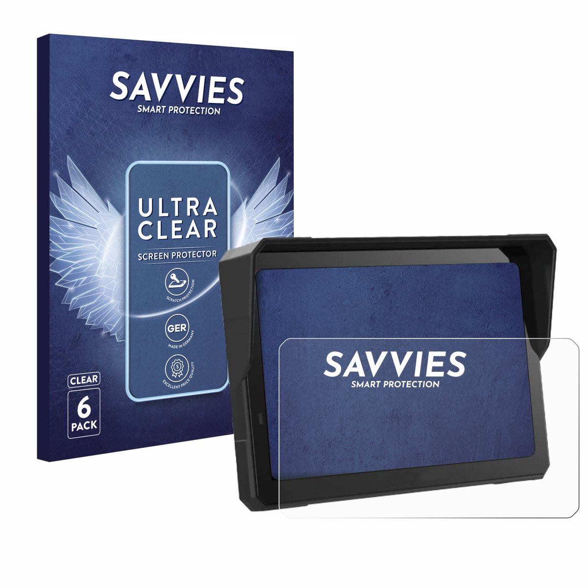 Savvies - Screenprotector Voor Carpuride W702 Pro / W702B Pro 7" - Folie Beschermfolie Transparant 6 Stuks