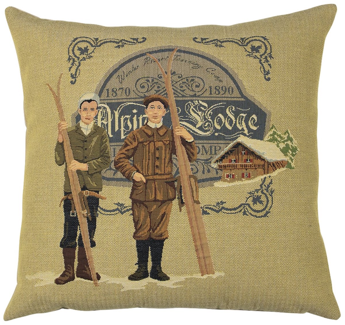gobelin kussen alpine lodge 45x45cm