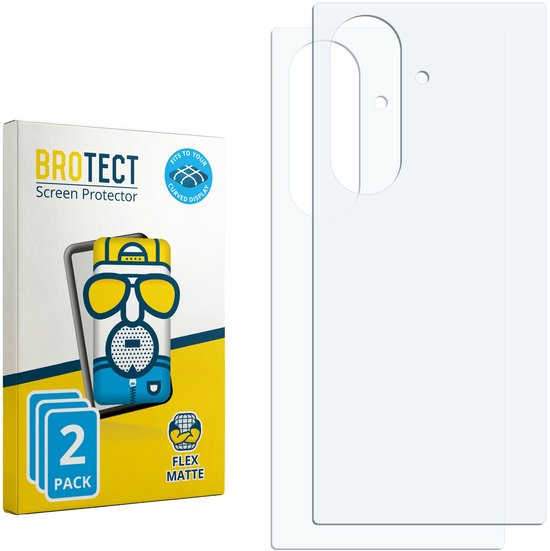 BROTECT - Protection d'écran pour Samsung Galaxy Z Fold 7 (Arrière) - Film de protection mat couverture complète (2 pièces)