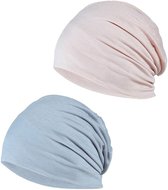OUYLAF Muts - Slaapmuts - 2pcs - muts heren - muts dames - Unisex - chemo, kanker, slapen, tulband, hoofddeksels, stretch, moslimhoofddoek voor dames en heren