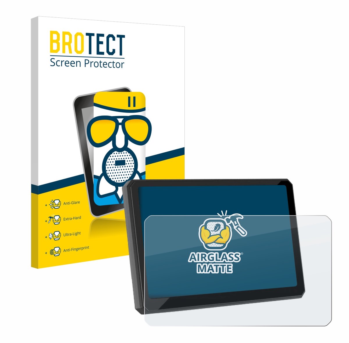 BROTECT - Screenprotector voor Carpuride W702BS 7" - Folie Beschermfolie Beschermglas matte