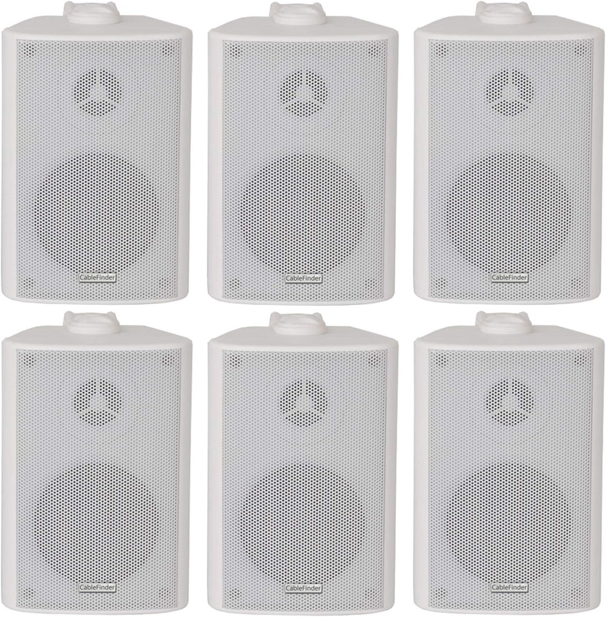 Stereo Luidsprekers - Achtergrond Muziek - Home Cinema - 2-Weg Systeem - 3 Inch Woofer - Wit