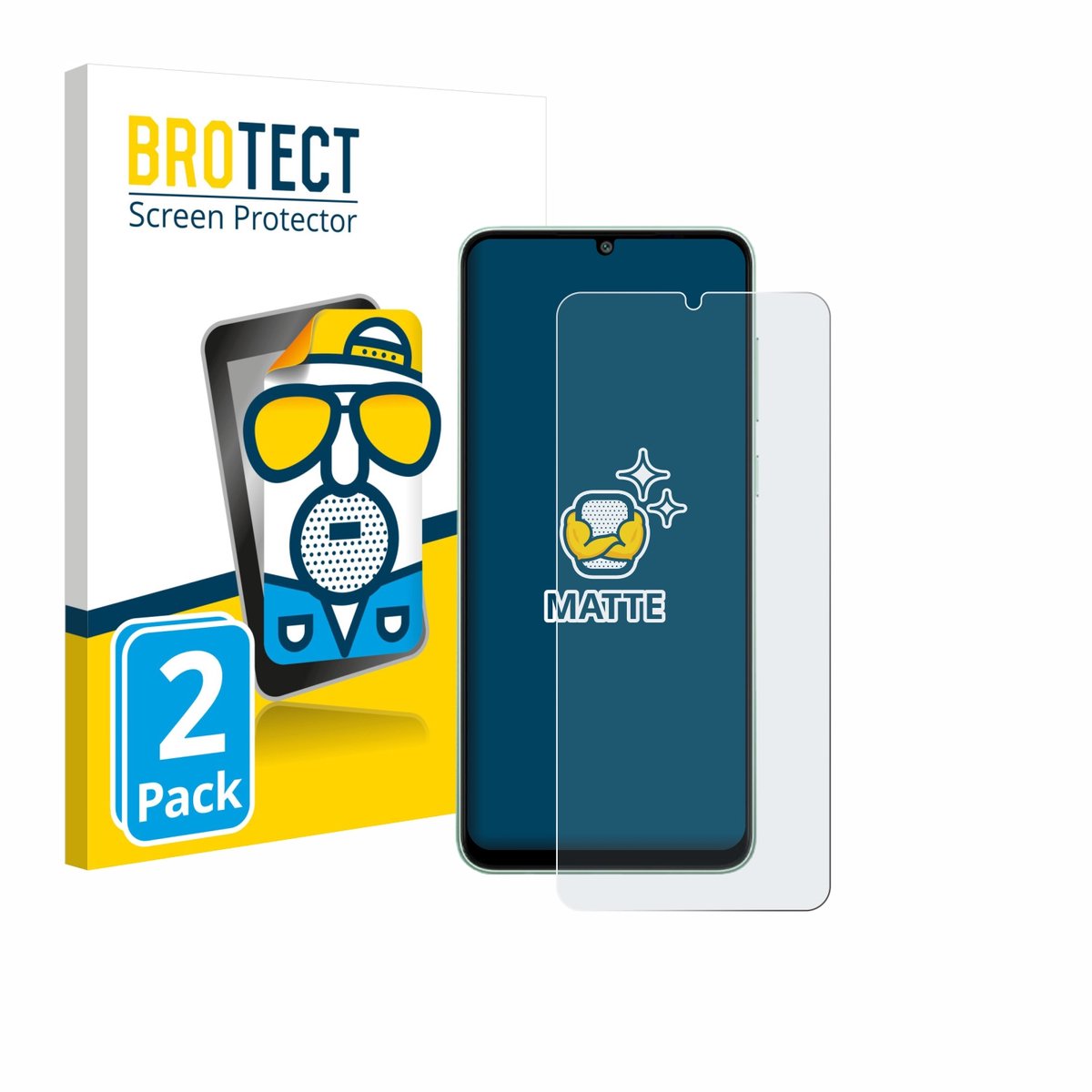 BROTECT - Screenprotector voor Samsung Galaxy M05 - Folie Beschermfolie matte 2 Stuks