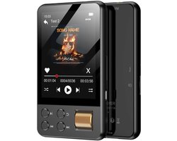 SNJY® MP3 Speler Bluetooth - MP4 Speler - Muziek Speler - 64GB - Touchscreen - Zwart
