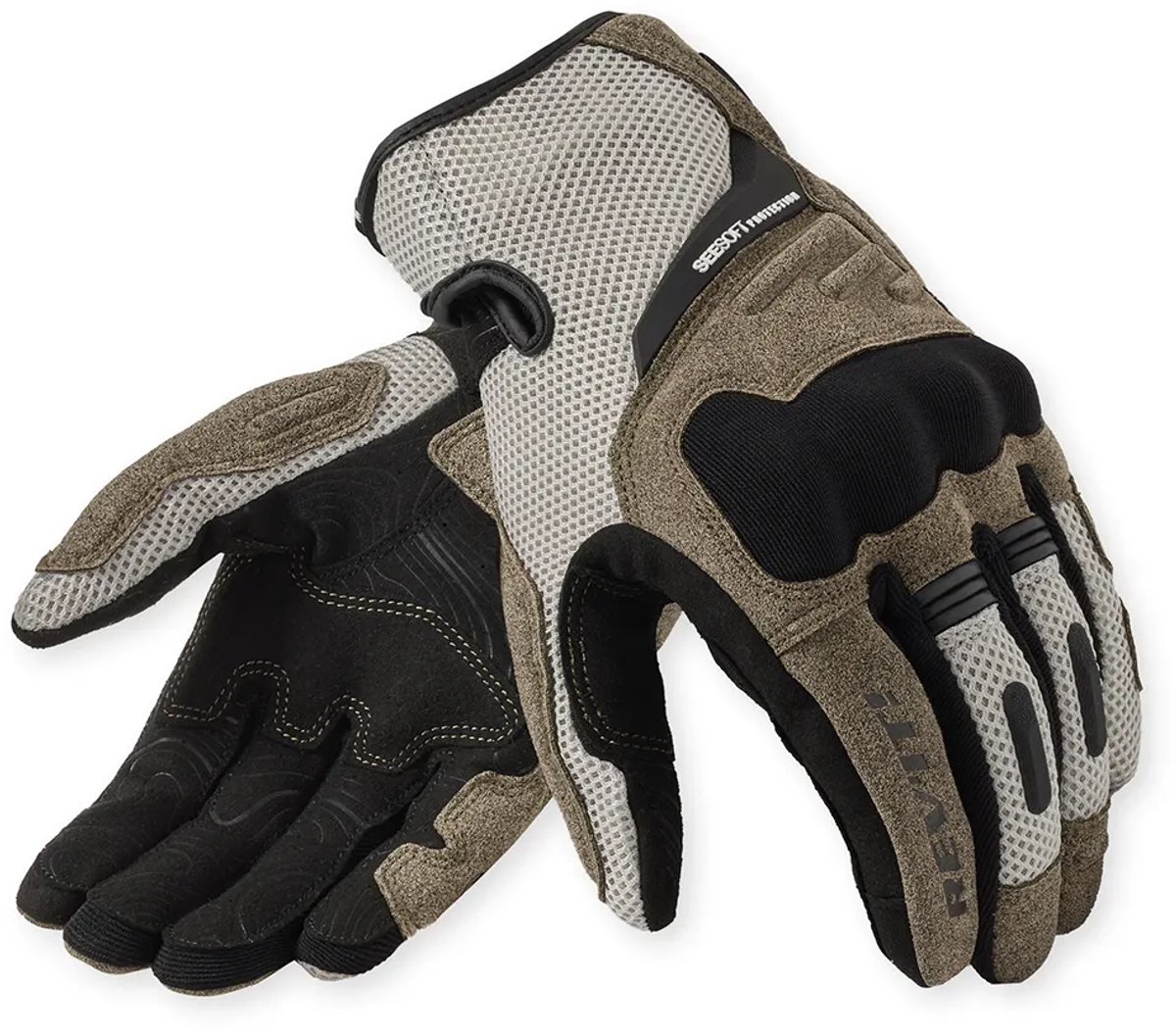 REV’IT! Cavern Sand Zwart Handschoenen - Maat XXL - Handschoen – foto 4