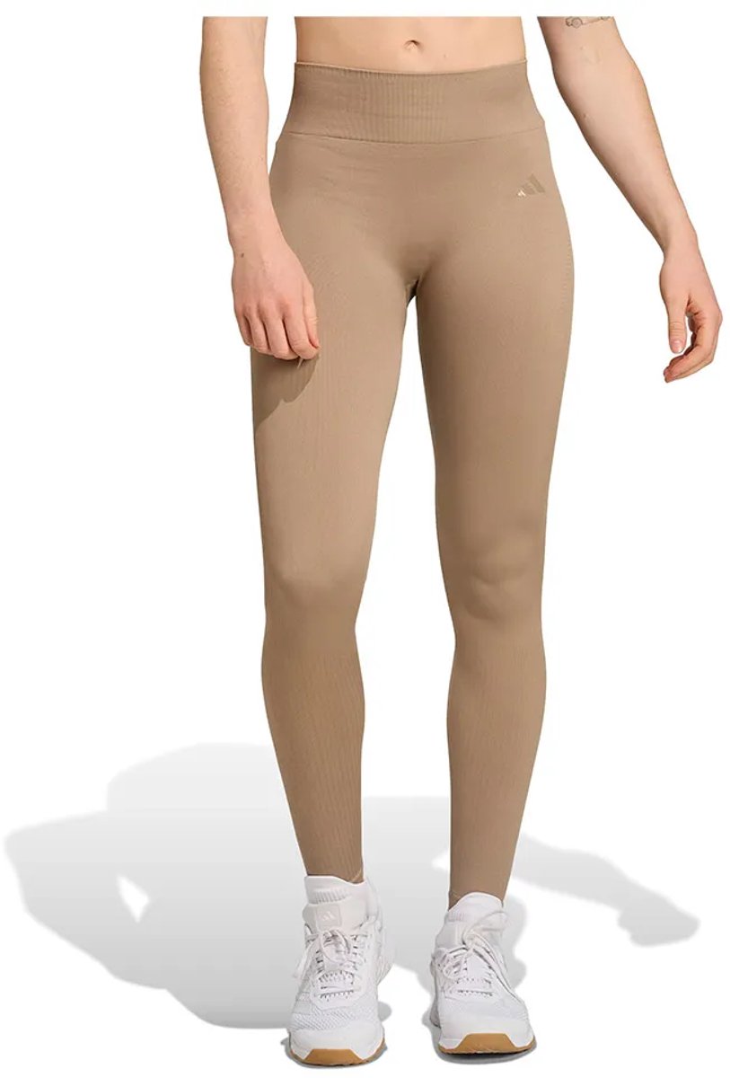 Adidas Workout Essentials Knit Leggings Vrouw Bruin