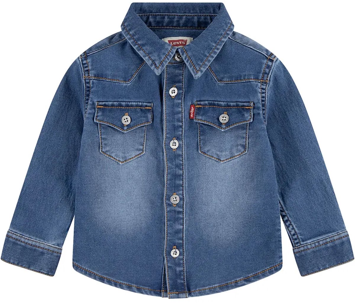 Levi´s ® Kids My First Barstow Overhemd Met Lange Mouwen 9 Months Jongen The Big Cheese No Destruction