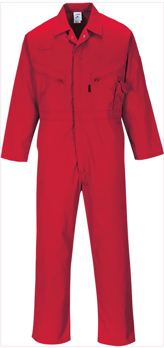 Portwest Liverpool-Rits Overall C813 - Rood - XXXL