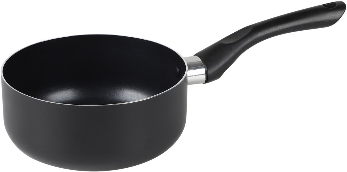 Chef Traiteur Steelpan - D16 cm - aluminium - zwart - alle warmtebronnen - pannen