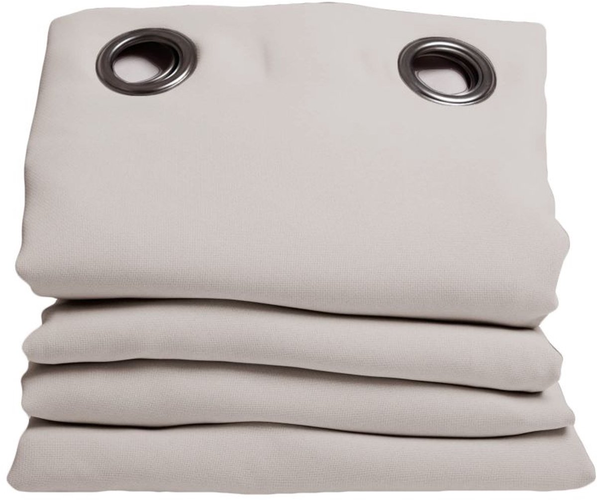 MOONDREAM DecibelControl™ 3in1 Anti-Ruisgordijn | Geluidsisolatie | Thermo Winter+Zomer | 100% Verduisterend | Gepatenteerde Technologie | EU-fabricaat | Oogjes | Grijs MC17 | 140B x 180L cm