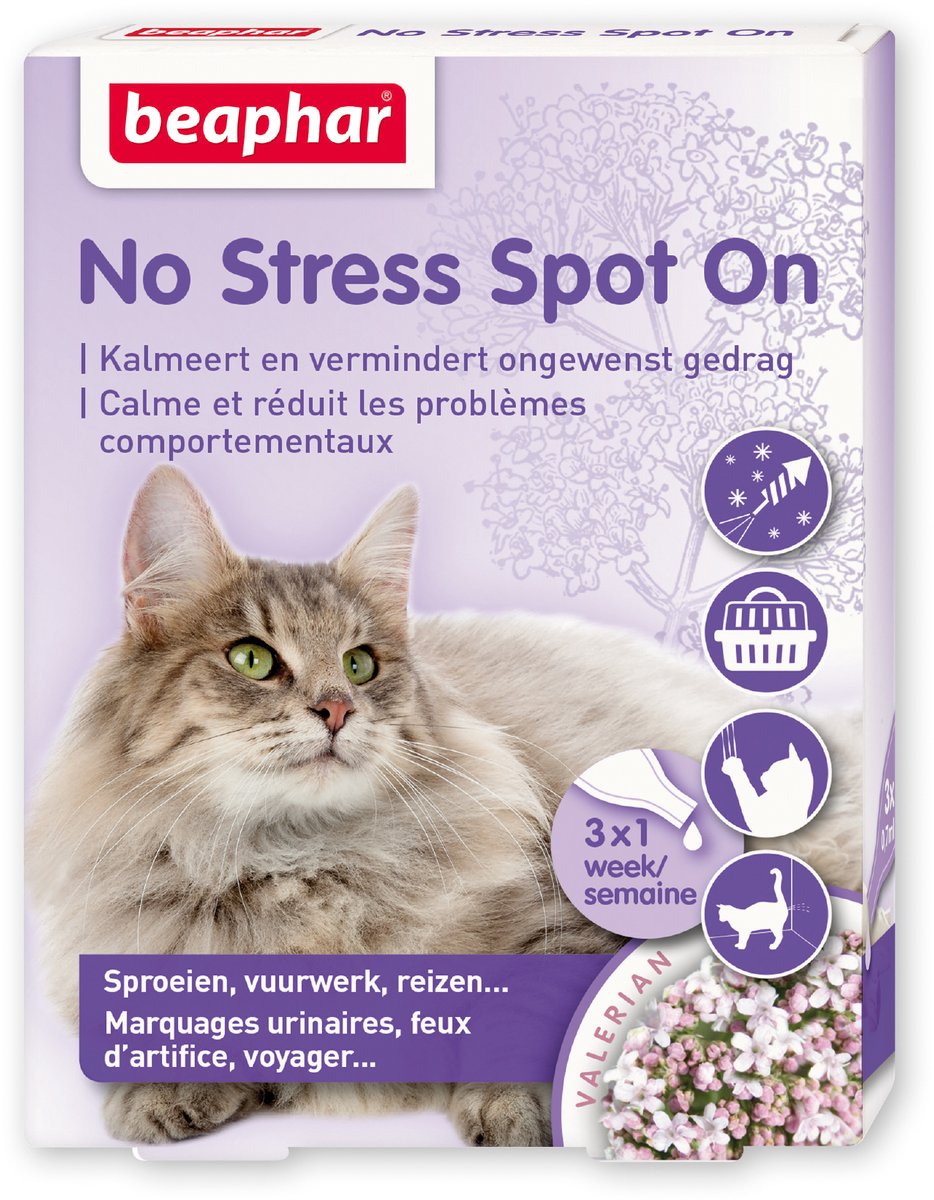 Beaphar No Stress Spot On Kat 6 pipetten