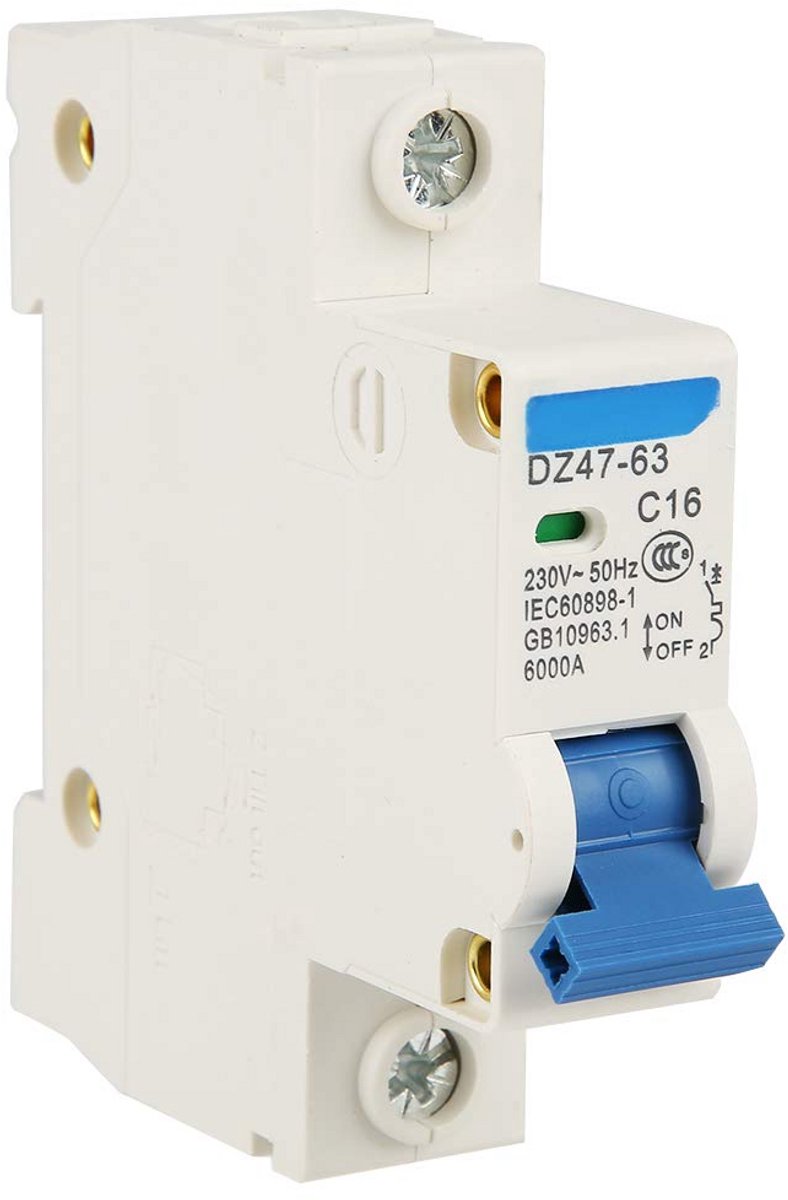 Set van 2 aardlekschakelaars 1-polig 16A voor 220/380V