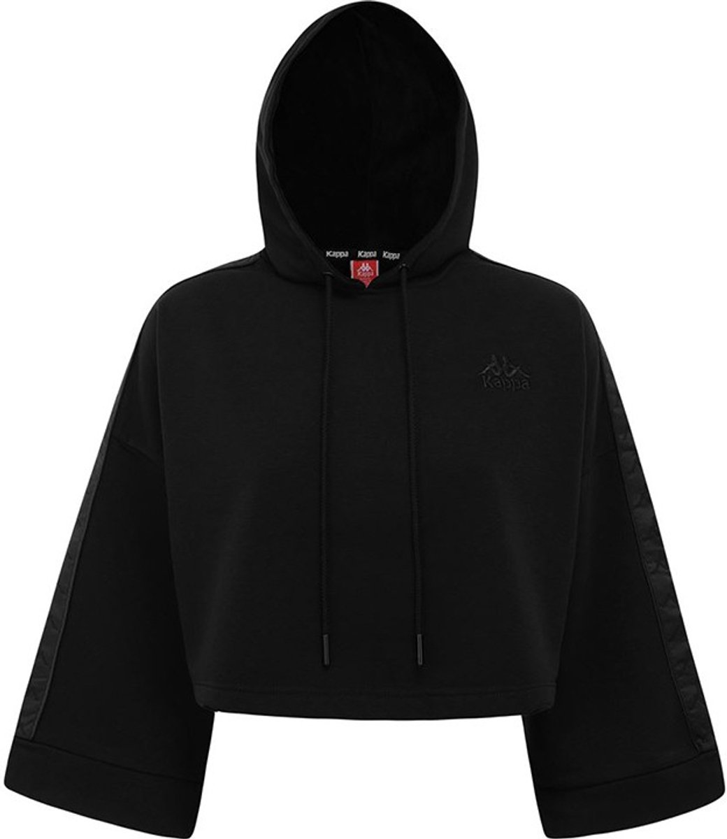 Dames sweatshirt met capuchon Kappa Authentic Allas Zwart