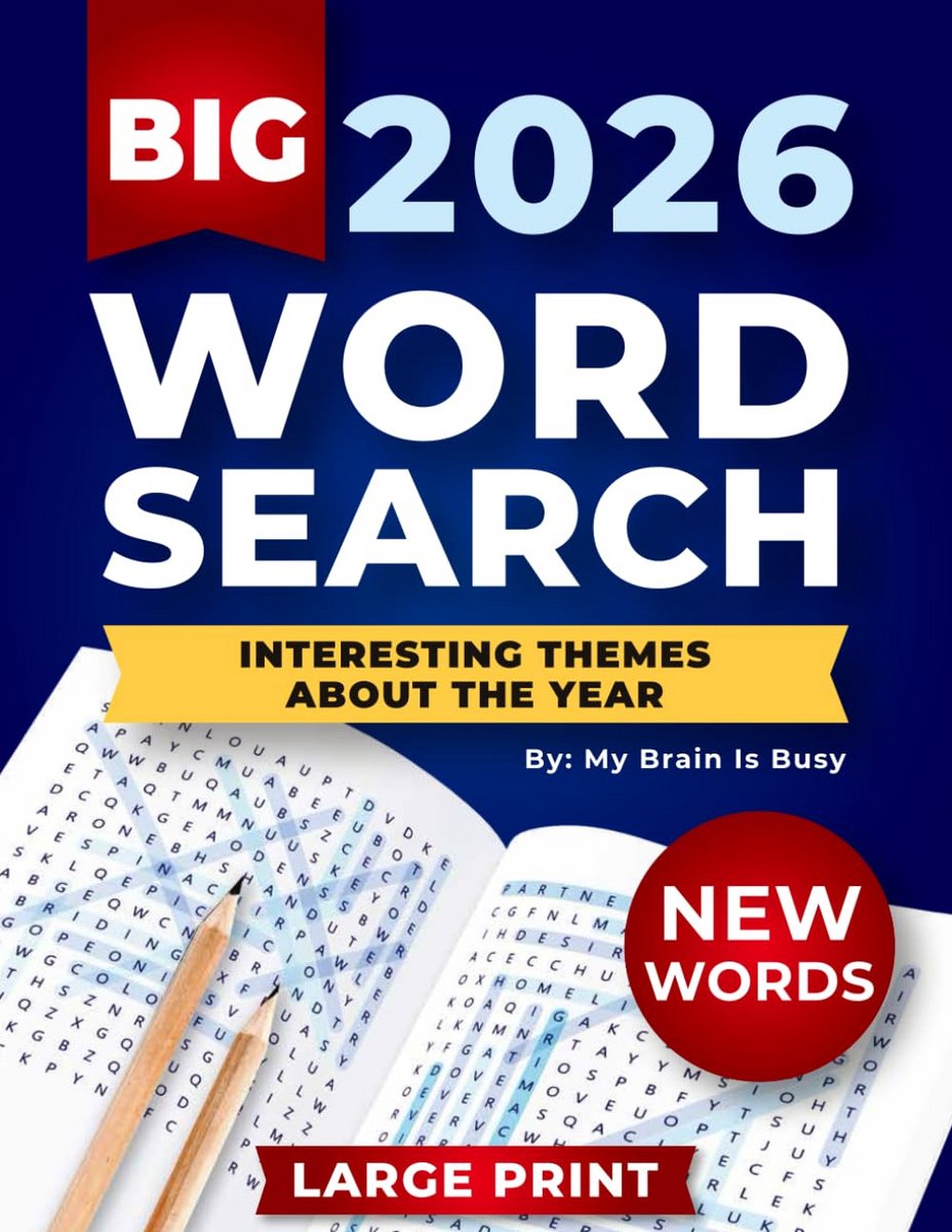 Woordzoekpuzzels voor Volwassenen: Meer dan 100 Grote Puzzels met Interessante Thema's