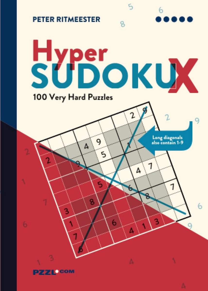 100 Zeer Moeilijke Hyper Sudoku Puzzels met Extra Regels