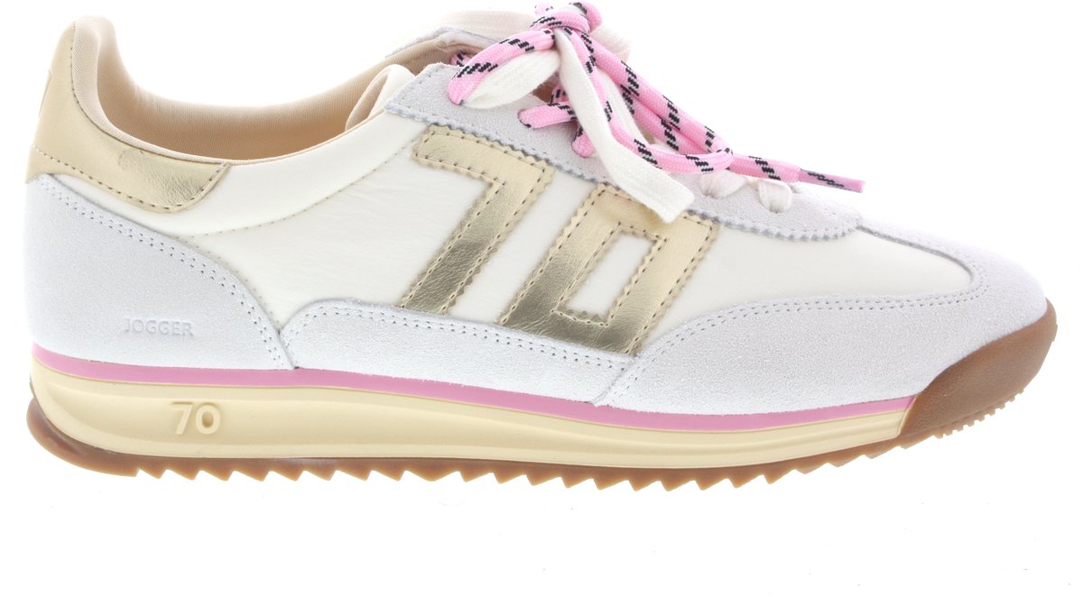 BACK70 Jogger Sneakers - Textiel - Dames - Wit - Maat 40